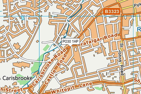 PO30 1HP map - OS VectorMap District (Ordnance Survey)