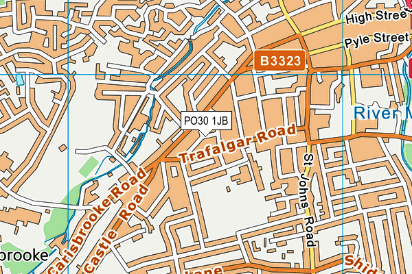 PO30 1JB map - OS VectorMap District (Ordnance Survey)