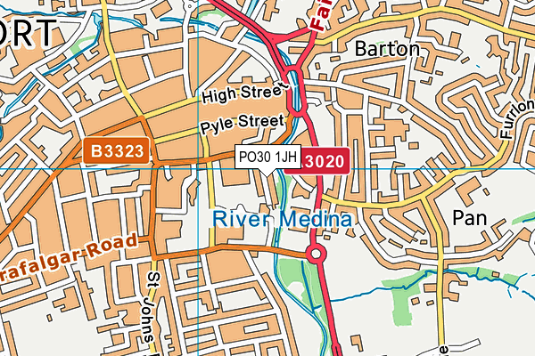 PO30 1JH map - OS VectorMap District (Ordnance Survey)