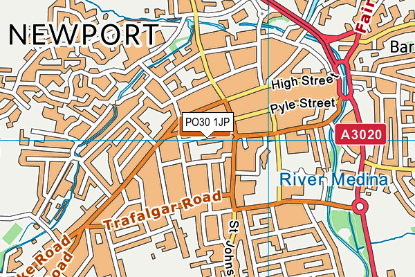 PO30 1JP map - OS VectorMap District (Ordnance Survey)