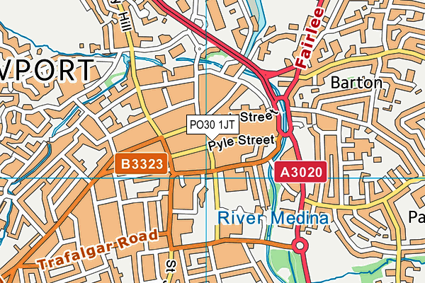 PO30 1JT map - OS VectorMap District (Ordnance Survey)