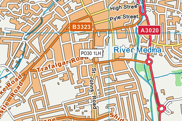 PO30 1LH map - OS VectorMap District (Ordnance Survey)