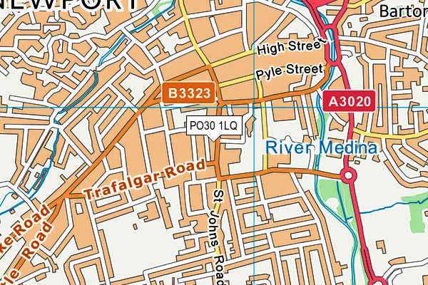 PO30 1LQ map - OS VectorMap District (Ordnance Survey)