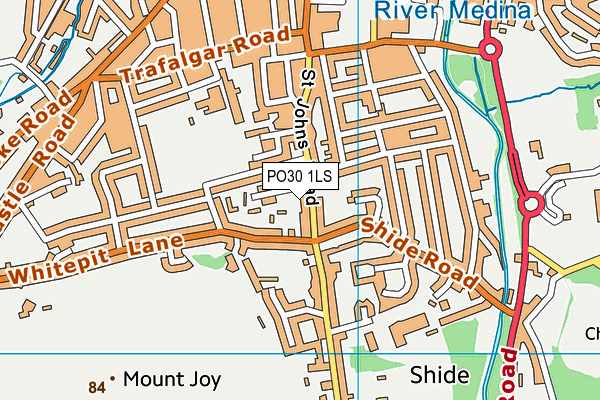 PO30 1LS map - OS VectorMap District (Ordnance Survey)