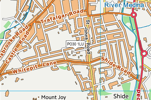 PO30 1LU map - OS VectorMap District (Ordnance Survey)