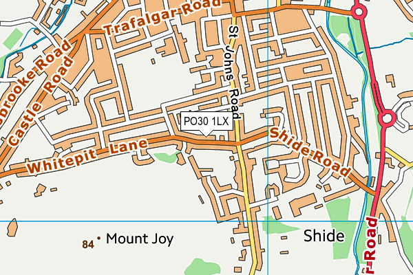 PO30 1LX map - OS VectorMap District (Ordnance Survey)