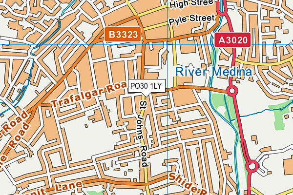 PO30 1LY map - OS VectorMap District (Ordnance Survey)