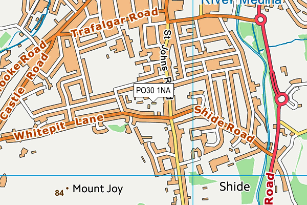 PO30 1NA map - OS VectorMap District (Ordnance Survey)