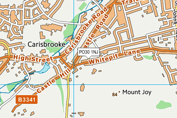 PO30 1NJ map - OS VectorMap District (Ordnance Survey)