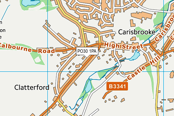 PO30 1PA map - OS VectorMap District (Ordnance Survey)