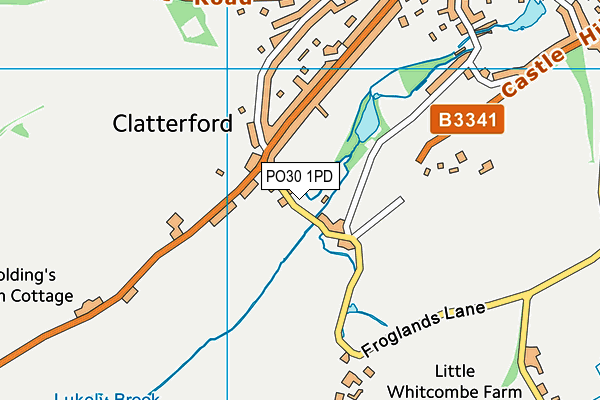 PO30 1PD map - OS VectorMap District (Ordnance Survey)