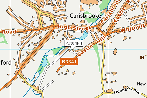 PO30 1PH map - OS VectorMap District (Ordnance Survey)