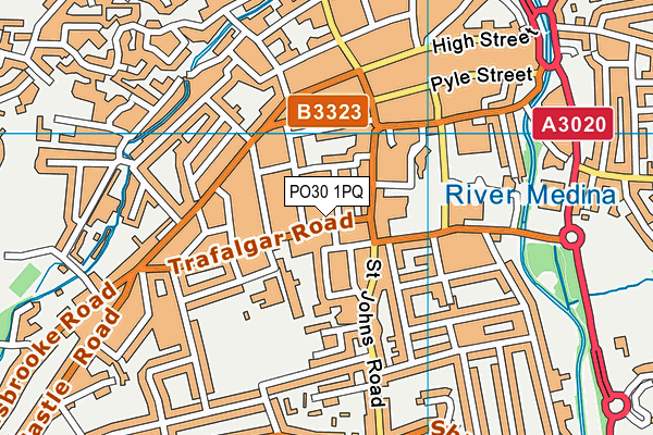 PO30 1PQ map - OS VectorMap District (Ordnance Survey)