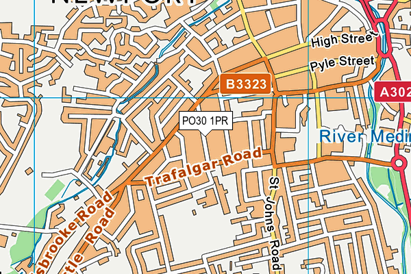 PO30 1PR map - OS VectorMap District (Ordnance Survey)