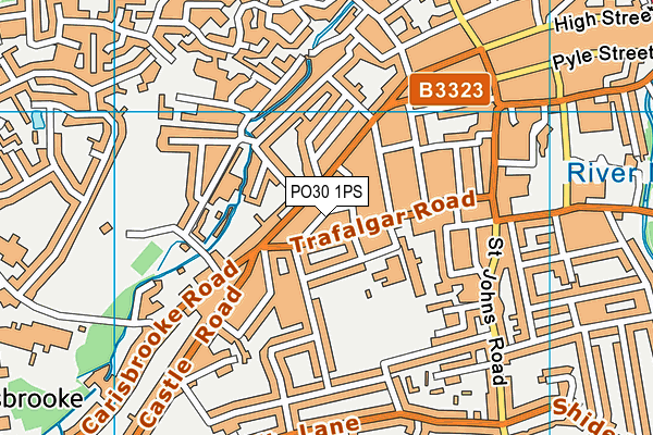 PO30 1PS map - OS VectorMap District (Ordnance Survey)