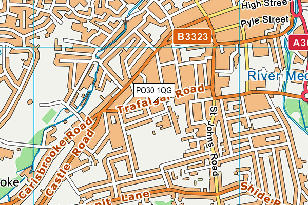 PO30 1QG map - OS VectorMap District (Ordnance Survey)