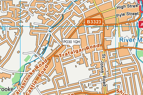 PO30 1QH map - OS VectorMap District (Ordnance Survey)
