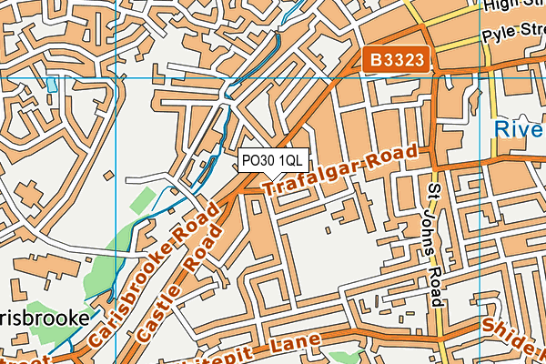 PO30 1QL map - OS VectorMap District (Ordnance Survey)