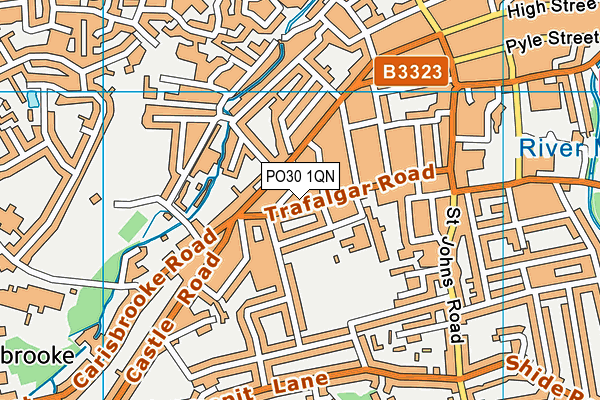 PO30 1QN map - OS VectorMap District (Ordnance Survey)