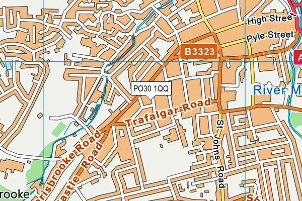 PO30 1QQ map - OS VectorMap District (Ordnance Survey)