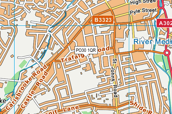 PO30 1QR map - OS VectorMap District (Ordnance Survey)