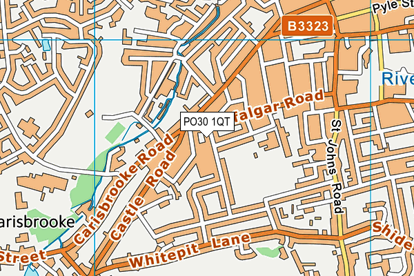 PO30 1QT map - OS VectorMap District (Ordnance Survey)