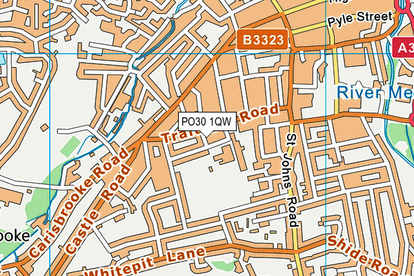 PO30 1QW map - OS VectorMap District (Ordnance Survey)