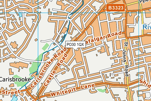 PO30 1QX map - OS VectorMap District (Ordnance Survey)