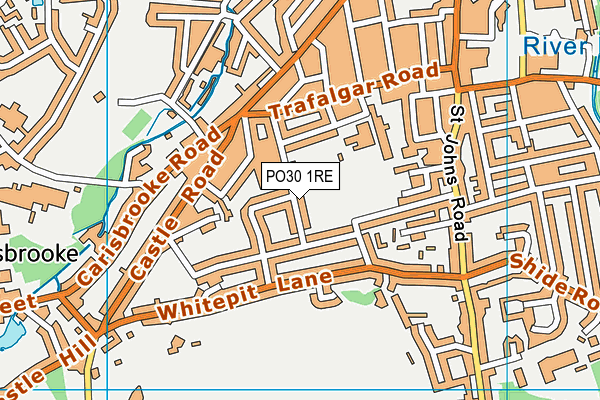 PO30 1RE map - OS VectorMap District (Ordnance Survey)