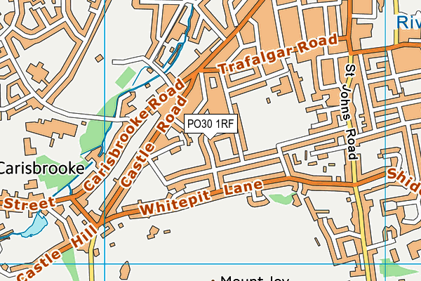 PO30 1RF map - OS VectorMap District (Ordnance Survey)