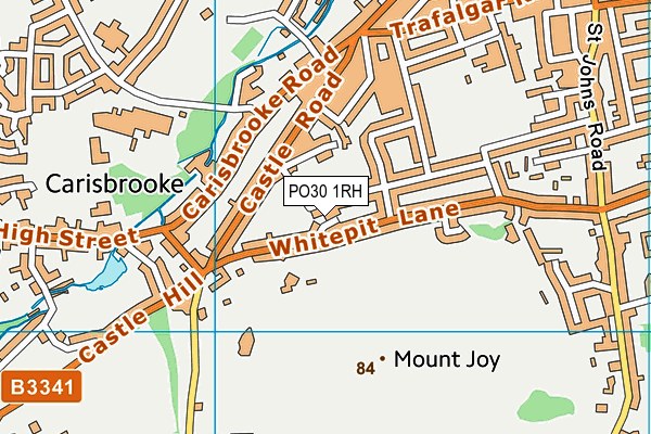 PO30 1RH map - OS VectorMap District (Ordnance Survey)