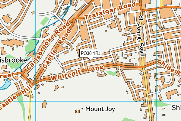 PO30 1RJ map - OS VectorMap District (Ordnance Survey)