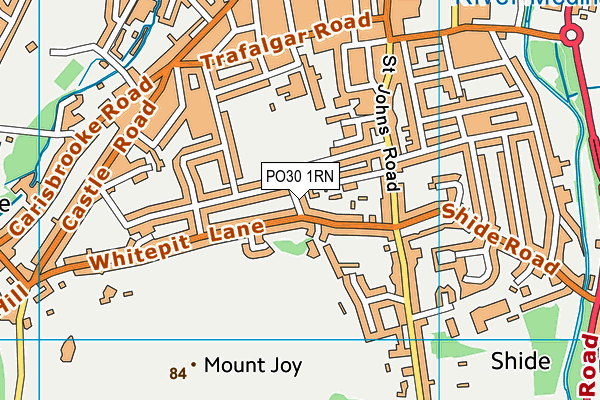 PO30 1RN map - OS VectorMap District (Ordnance Survey)