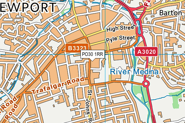 PO30 1RR map - OS VectorMap District (Ordnance Survey)