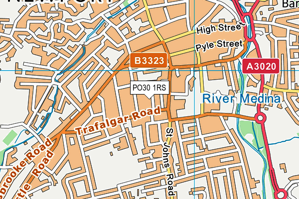 PO30 1RS map - OS VectorMap District (Ordnance Survey)