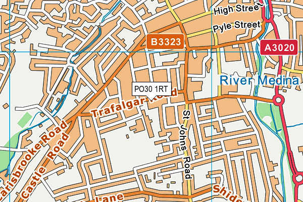 PO30 1RT map - OS VectorMap District (Ordnance Survey)