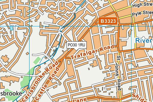 PO30 1RU map - OS VectorMap District (Ordnance Survey)