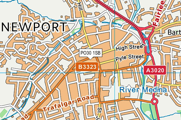 PO30 1SB map - OS VectorMap District (Ordnance Survey)