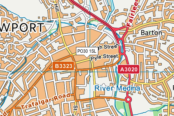 PO30 1SL map - OS VectorMap District (Ordnance Survey)