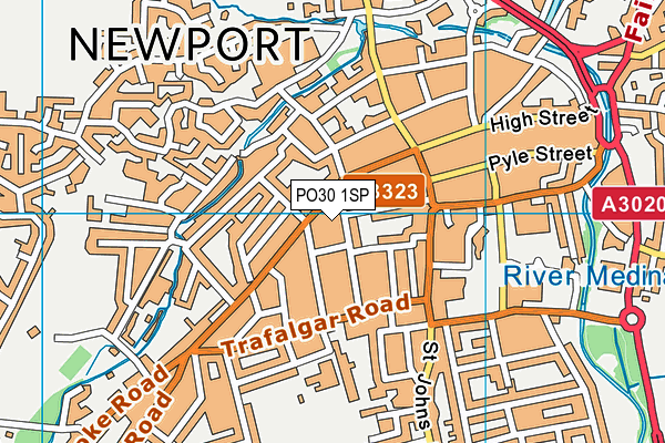 PO30 1SP map - OS VectorMap District (Ordnance Survey)