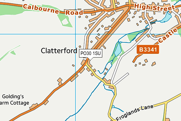 PO30 1SU map - OS VectorMap District (Ordnance Survey)