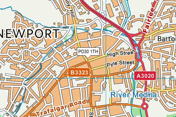 PO30 1TH map - OS VectorMap District (Ordnance Survey)