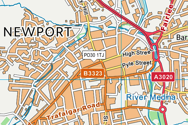 PO30 1TJ map - OS VectorMap District (Ordnance Survey)