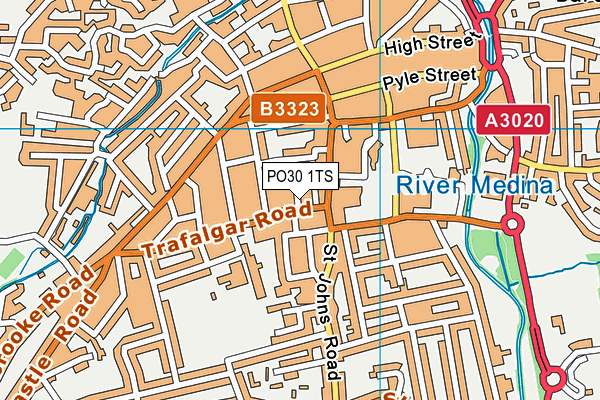 PO30 1TS map - OS VectorMap District (Ordnance Survey)