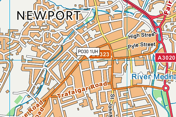 PO30 1UH map - OS VectorMap District (Ordnance Survey)