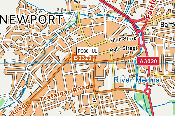 PO30 1UL map - OS VectorMap District (Ordnance Survey)