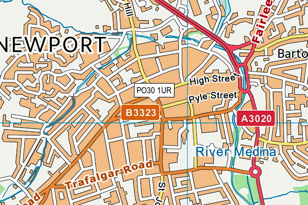 PO30 1UR map - OS VectorMap District (Ordnance Survey)