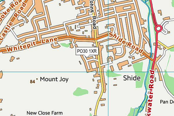 Map of VOKINS RISE (RYDE) MANAGEMENT COMPANY LIMITED at district scale