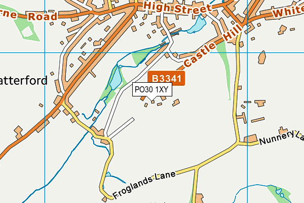 PO30 1XY map - OS VectorMap District (Ordnance Survey)