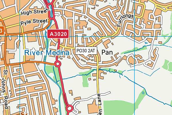 PO30 2AT map - OS VectorMap District (Ordnance Survey)